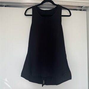 Women’s Black Open Back Yoga Tank S